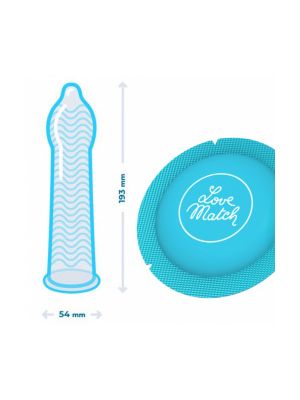 Klasyczne uniwersalne prezerwatywy love match 6szt - image 2